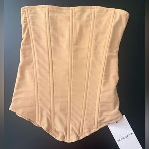 YG Collection Beige Corset Top